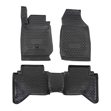 Per modello specifico Rubber floor mats for ISUZU D-MAX 2012-2019 4pcs | race-shop.it