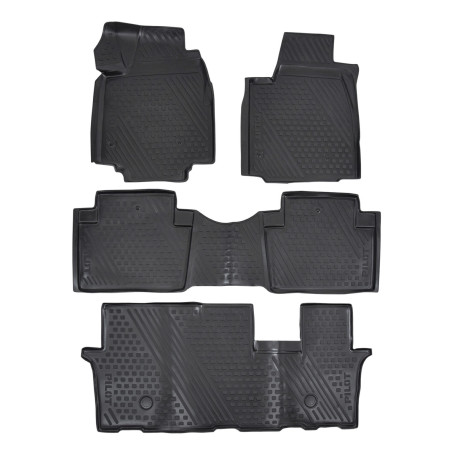 Per modello specifico Rubber floor mats for HONDA Pilot 2008-2012/2012-2016 4pcs | race-shop.it