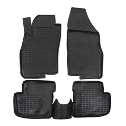 Rubber floor mats for FIAT Grande Punto 5D 2005-2018 4pcs