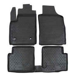 Rubber floor mats for FIAT 500 2008-2020 4pcs