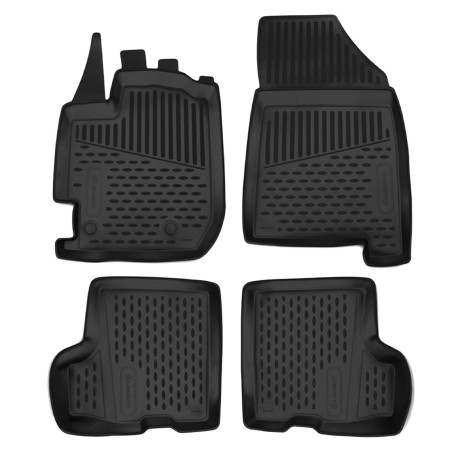 Per modello specifico Rubber floor mats for DACIA Duster 2 2017-2024 with box 4pc | race-shop.it