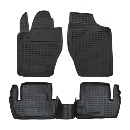 Per modello specifico Rubber floor mats for PEUGEOT 307 2001-2008 4pcs | race-shop.it