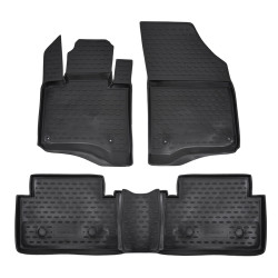 Rubber floor mats for CITROEN C5 2008-2017 4pcs