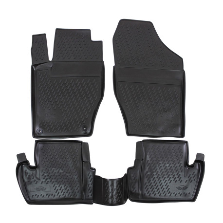 Per modello specifico Rubber floor mats for CITROEN C4 2011-2018 4pcs | race-shop.it