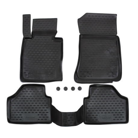 Per modello specifico Rubber floor mats for BMW X1 E84 2009-2015 4pcs | race-shop.it