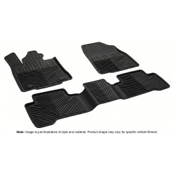 Rubber car floor mats for Peugeot Partner 2 (Multispace) 2008-2018 4pcs