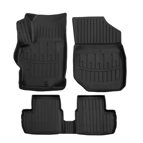 Per modello specifico 3D rubber floor mats for CITROEN C-Elysse 2012-up 5pcs | race-shop.it