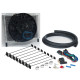 Radiatori trasmissione e servosterzo Trans Cooler Kit 23 Plate & 8" Fan Combo 12V | race-shop.it