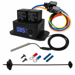 Digital Thermatic Twin Fan Switch Kit with Thermal Probe