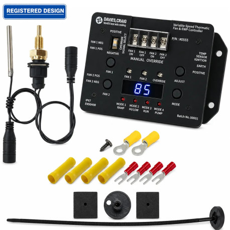 Water pumps Variable Speed Controller Brushed Thermatic Fan & EWP+1/4"" NPT Sensor | race-shop.it