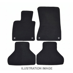 Premium anthracite velour car mats for PEUGEOT 5008 7 seats 2024-up 5pcs