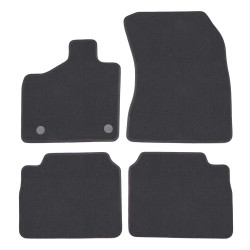 Premium anthracite velour car mats for NISSAN Leaf 1 2011-2017 4pcs