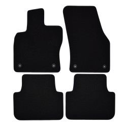 Premium Black velour car mats for VOLKSWAGEN Golf VII Sportsvan 2014-up 4pcs