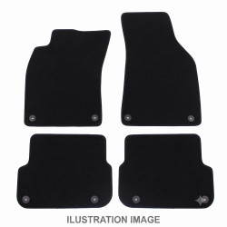 Premium Black velour car mats for VOLVO V50/ S40 204-2013 4pcs