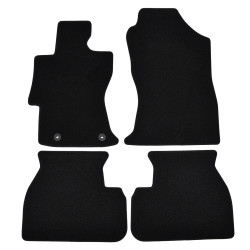 Premium Black velour car mats for SUBARU XV 2018-up 4pcs