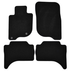 Premium Black velour car mats for MITSUBISHI L200 2019-up 4pcs