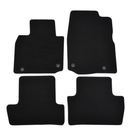 Per modello specifico Premium Black velour car mats for MAZDA MX-30 2021-up 4pcs | race-shop.it
