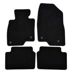 Premium Black velour car mats for MAZDA 3 2013-2017 4pcs