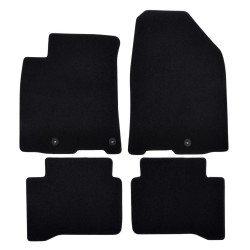 Premium Black velour car mats for HYUNDAI Ioniq (hybrid) 2017-2019 4pcs