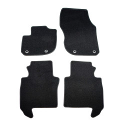 Premium Black velour car mats for HONDA HR-V 2022-up 4pcs