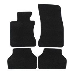 Premium Black velour car mats for BMW 5 E61 2003-2010 4pcs