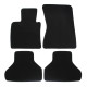 Per modello specifico Premium Black velour car mats for BMW X5 E70 2007-2012 4pcs | race-shop.it