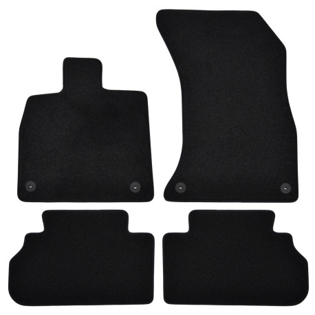 Per modello specifico Premium Black velour car mats for AUDI Q5 2017-2023 4pcs | race-shop.it