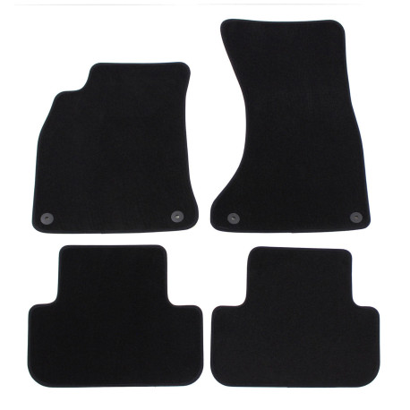 Per modello specifico Premium Black velour car mats for AUDI A4 B8 2008-2015 4pcs | race-shop.it