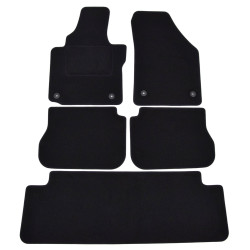 Velour car mats for VOLKSWAGEN VW Caddy 7 seats 2015-2020 5pcs