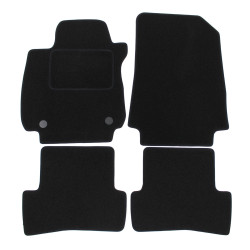 Velour car mats for Renault Clio IV 2012-2019 4pcs