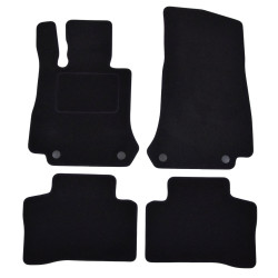 Velour car mats for Mercedes GLC X253, C253 2016-2022 4pcs