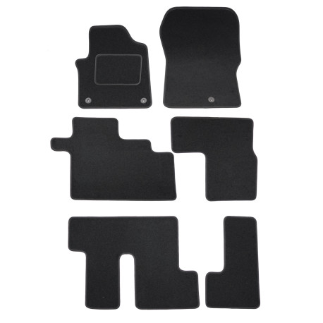 Per modello specifico Velour car mats for Hyundai Staria 2021-up 9seats 6pcs | race-shop.it