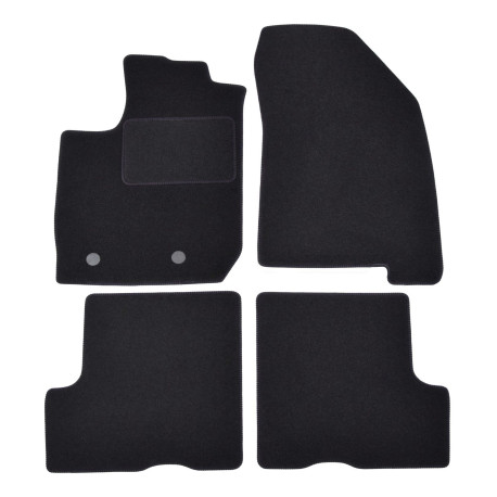Per modello specifico Velour car mats for DACIA Duster 2018-2024 4pcs | race-shop.it