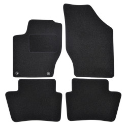 Velour car mats for Citroen C4 II / DS4 2011-2018 4pcs