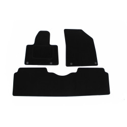 Velour car mats for Citroen C 5 2008-2017 3pcs