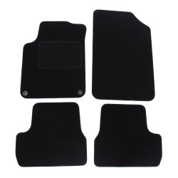 Velour car mats for Citroen C3 II 2009-2016 4pcs