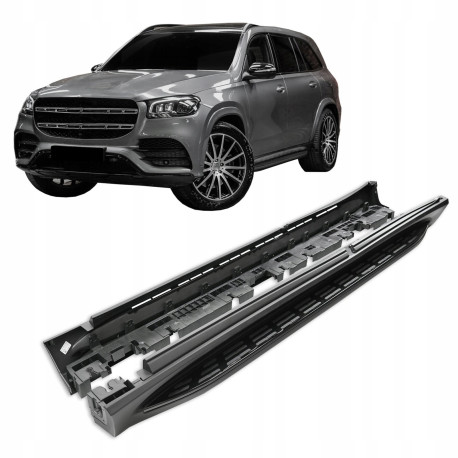 Pedane laterali Side steps for Mercedes GLS X167 2020-up OE style (Black) | race-shop.it
