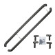 Pedane laterali Stainless steel side bars for Ford Transit Custom 2013-2023 (Black) | race-shop.it
