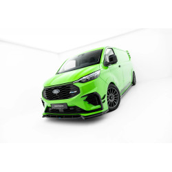 MAXTON DESIGN splitter anteriore per Ford Transit Custom MSRT Mk2, nero lucido
