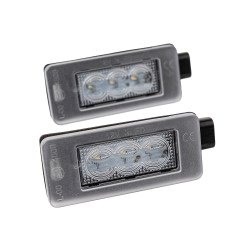 RACES luci targa a LED per Peugeot 207 CC 208 308 II Citroen C5, bianco