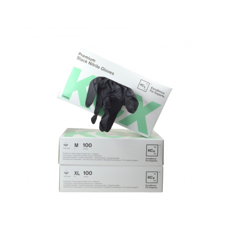 Guanti Kemtex Black Nitrile Gloves Premium taglia L/9 100 pezzi | race-shop.it