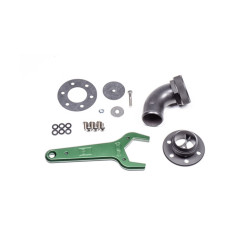 RADIUM ENGINEERING Remote Mount Fill Neck - 24AN Elbow - 1.5in Barb