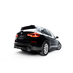 MAXTON DESIGN splitter posteriore per BMW X3 G01 (con barre verticali), nero lucido, V2