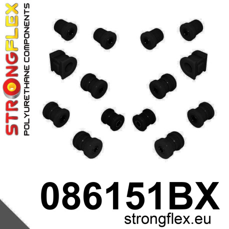 Silentblock in poliuretano STRONGFLEX - 086151BX: Rear suspension bush kit AP1 | race-shop.it
