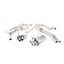 Milltek Cat-back exhaust resonated for Audi RS5 2.9 V6 Turbo Coupe (B9.5) (non-GPF) 2019+ - Burnt titanium tips