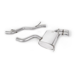 Milltek Cat-back exhaust (louder) twin tips for Audi S3 2.0 T quattro 3-Door (8P) (non-GPF) 2006-2012