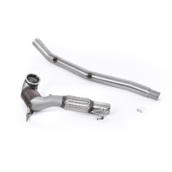 Milltek Large-bore downpipe with sports cat for Audi S3 Saloon/Sedan 310PS (8Y) (non-GPF, HJS cat, for OE system) 2022+