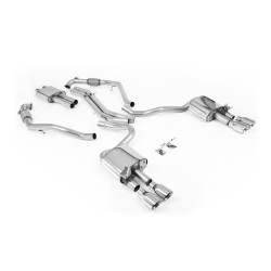 Milltek Cat-back exhaust resonated for Audi S5 3.0 V6 Turbo Sportback (B9) (Sport Diff, LHD) 2019+ - Polished tips