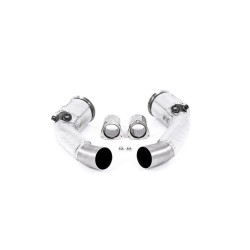 Milltek Large-bore downpipes with cat bypass for Audi S8 4.0 TFSI V8 Saloon/Sedan (D5) (non-GPF, for OE system, LWB) 2020+