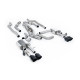 Sistemi di scarico Milltek Milltek Cat-back exhaust (louder) for Audi S8 4.0 TFSI V8 Saloon/Sedan (D5) (non-GPF, SWB) 2020+ - Cerakote black tips | race-shop.it